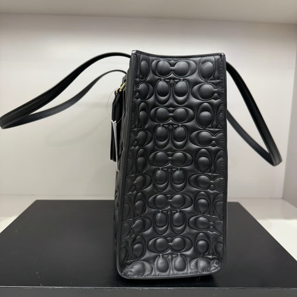 Limited‼️Coach Maggie Tote Bag In Signature Leather CY672 & Gift receipt - Picture 11 of 12